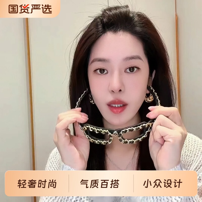 设计轻奢高级感时尚眼镜发箍头饰图片