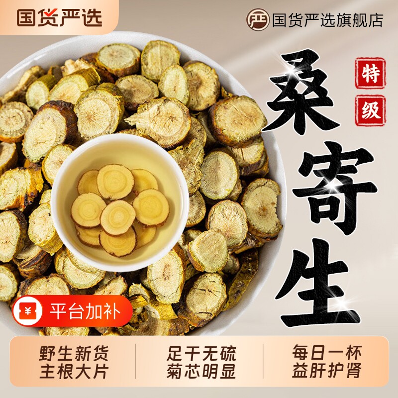 特级桑寄生中药材无硫桑寄生茶泡水喝可搭杜仲正品官方旗舰店新鲜