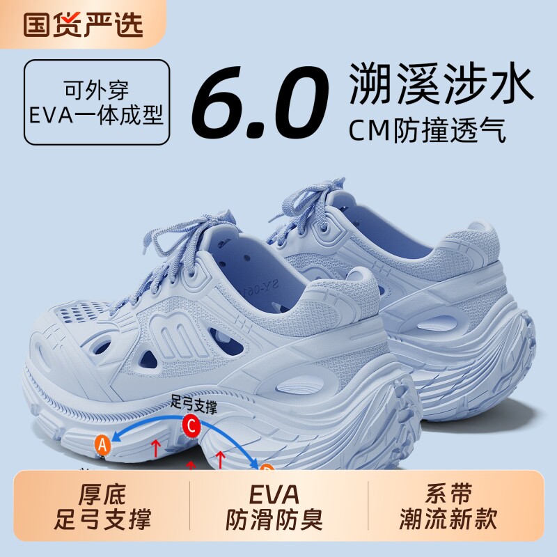 老爹鞋洞洞鞋男女款2026新款图片