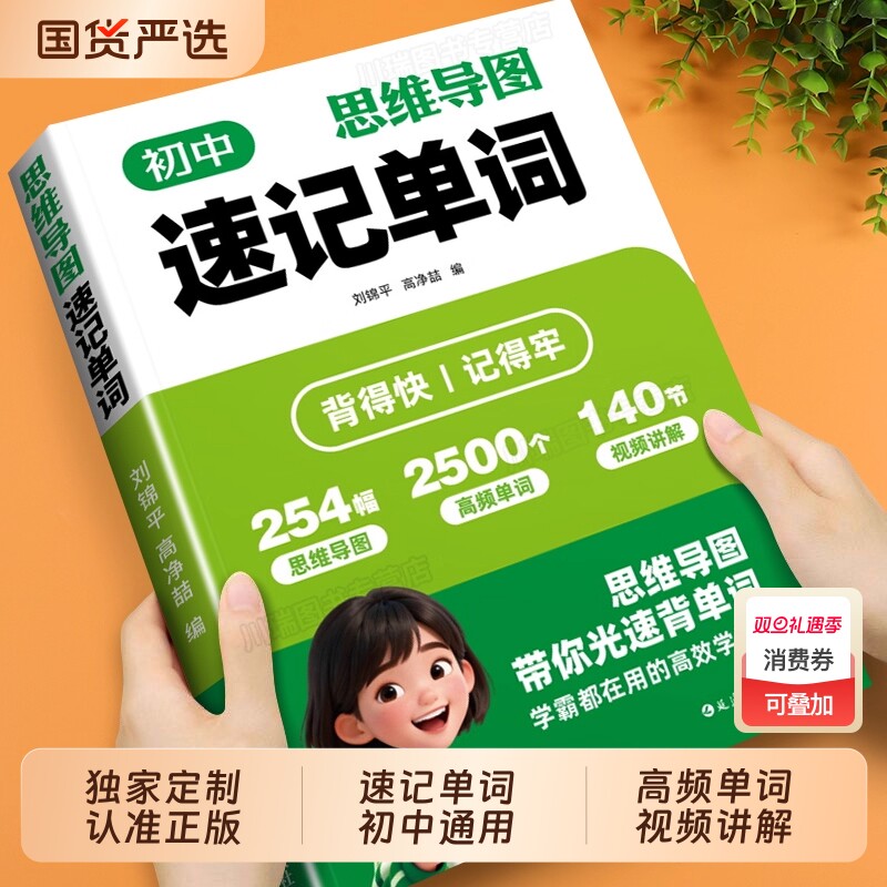2025初中思维导图速记单词中考英语单词知识点秒记书英语单词记背