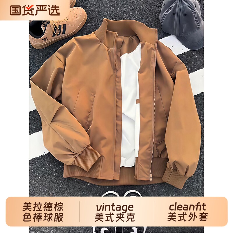 美式飞行夹克棉服男款春秋季男装图片