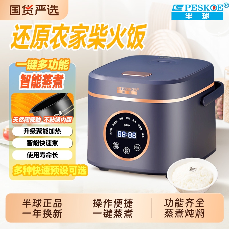 半球一键蒸煮煲汤1-4人