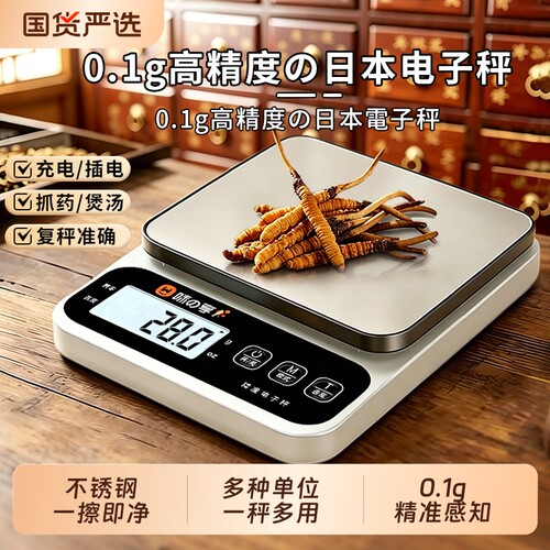 德国厨房电子秤称克2026新款精准小型高精度烘培家用商用食物克重