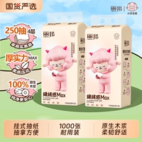 丽邦挂抽抽纸10提整箱 原生木浆家用实惠装