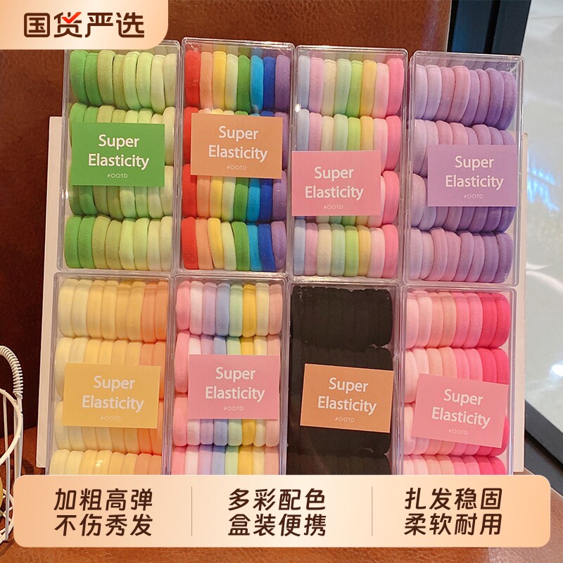 儿童发圈不伤发高马尾发绳图片