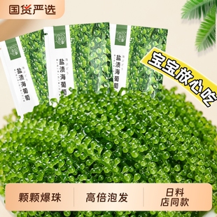 儿童海葡萄即食海葡萄新鲜盐渍海葡萄官方旗舰店绿色鱼子酱水葡萄