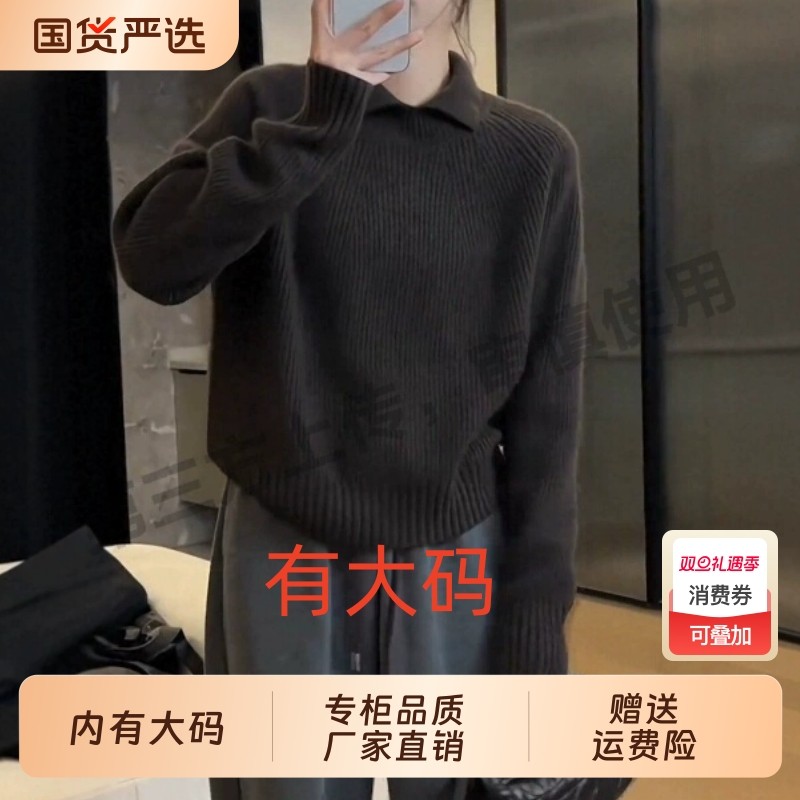 2025秋冬新款加绒加厚一体绒毛衣女半高领爆款大码内搭打底针织衫