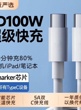 正品适用华为电脑充电线macbook air/mac/pro笔记本充电器USB-C65W电源适配器头手机快充数据线原双Typec套装