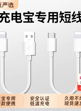 适用苹果iphone快充数据线短款0.25m便携充电宝专用usb充电线手机短线20cm超短充电线0.5m充电器线PD快充
