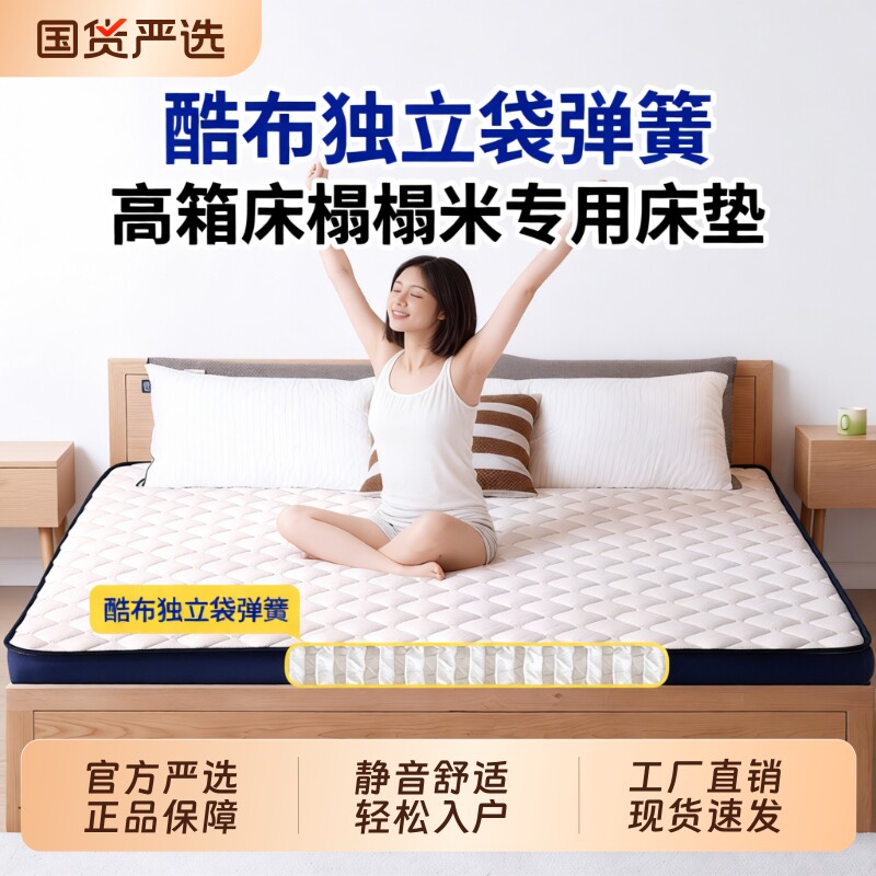 薄款独立弹簧记忆棉10CM厚床垫图片