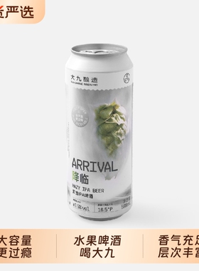 啤酒大九降临酿造旗舰店浑浊IPA清爽500ml易拉罐大罐全开口精酿