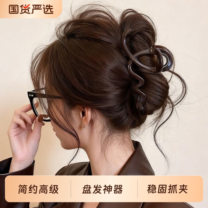 韩系波浪抓夹夏天新款高级感发夹图片