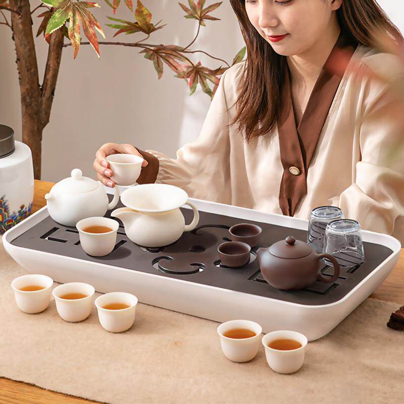 茶盘托 托盘家用2024新款客厅家用小型茶台茶具功夫干泡沥水单独