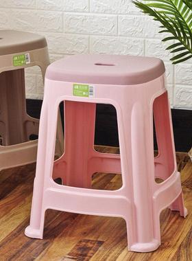 塑料凳子家用小凳子加厚胶凳小板凳客厅餐桌凳塑料椅子高登子矮凳