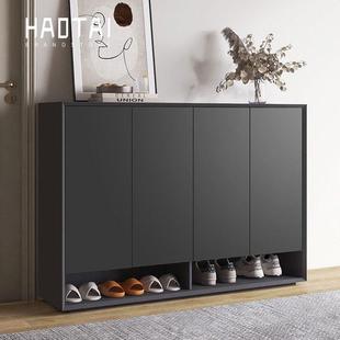 意式极简鞋柜烤漆家用门口玄关大容量收纳储物柜整装北欧简约柜子