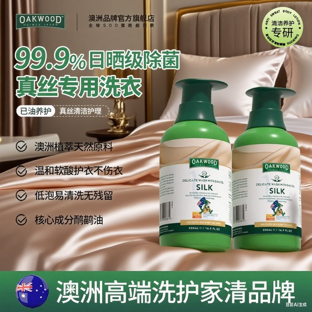OAKWOOD真丝蚕丝清洗保养洗衣液