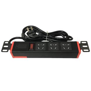 雅奇机柜pdu电源插座3-8位插排机房工业工程接线板无线插座大间距