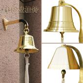 别墅酒吧餐厅大号纯铜手打门铃中式 学校上课手摇壁挂手敲纯铜铃铛