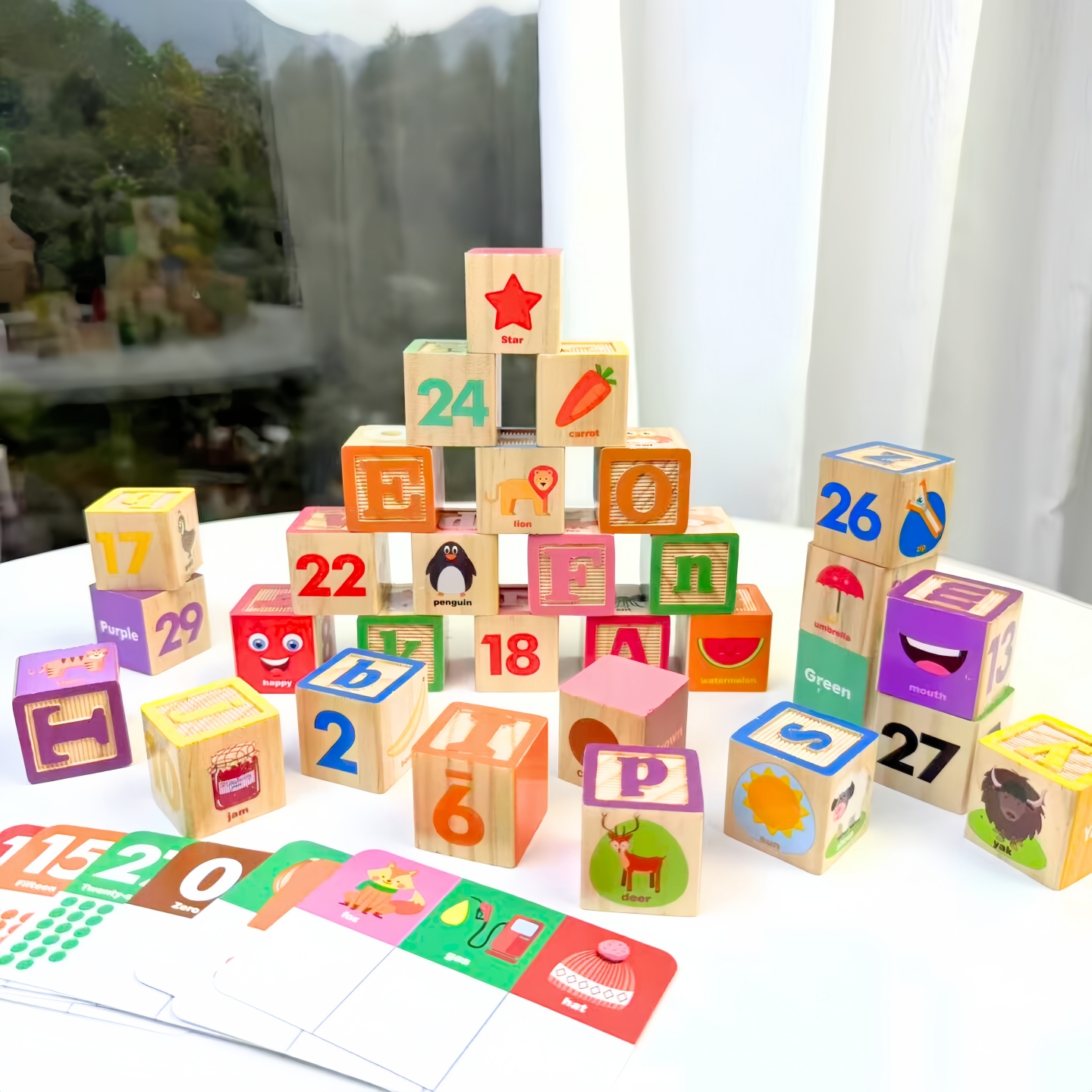 字母数字颜色形状动物认知积木