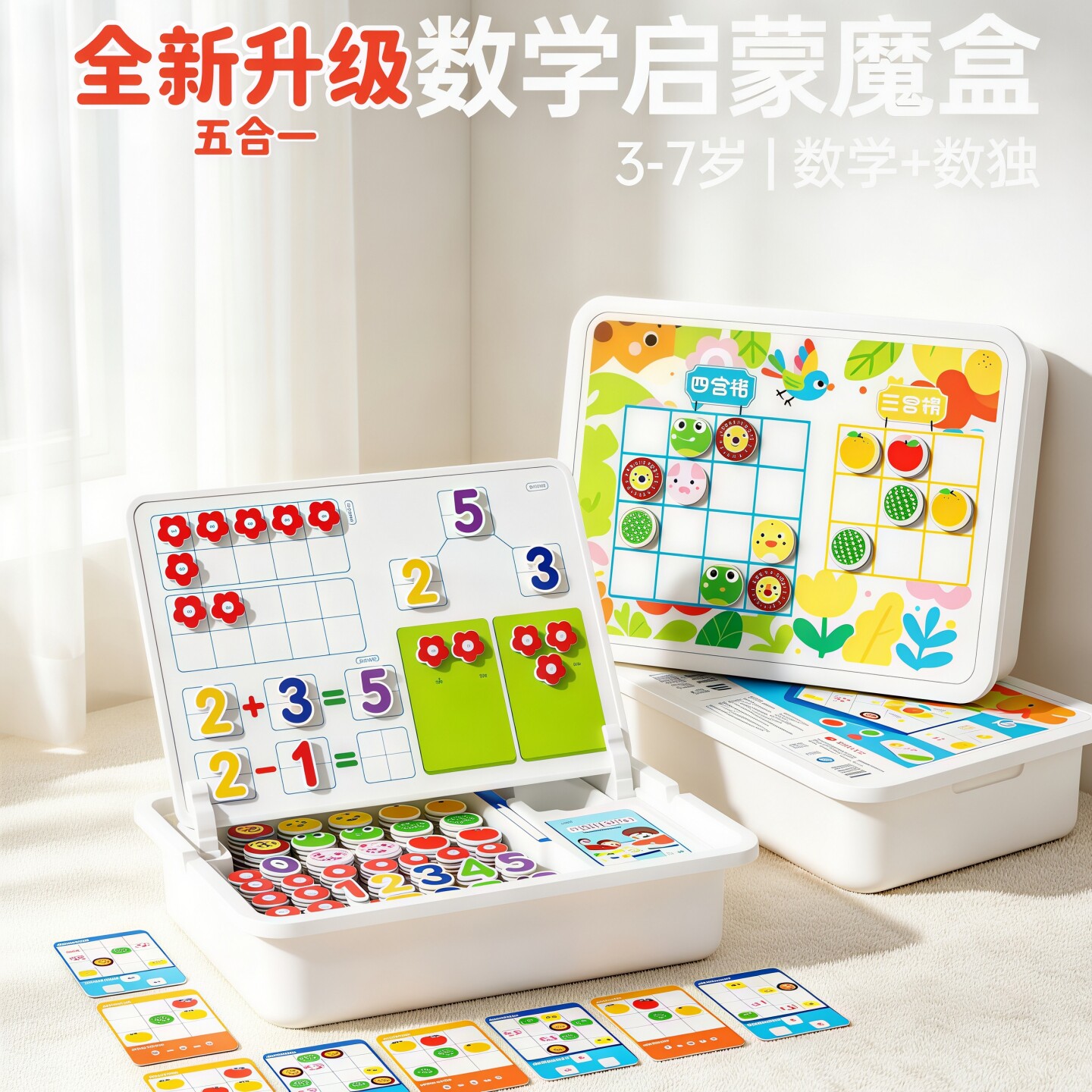 幼儿园数独类教具十格阵思维训练