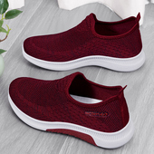 老北京布鞋 奶奶舒适软底防滑中老年妈妈鞋 女新款 春秋一脚蹬老人鞋