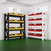 重型仓储仓库货架置物架多层中型储物架地下室货物架铁架子杂物架