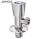 九牧冷热水三角阀全铜加厚家用水阀开关水龙头4分四直通八字阀门