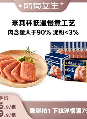 【所有女生直播间好物复购】王家渡低温猪午餐肉高蛋白早餐三明治