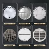 现货304不锈钢圆排水井盖圆形钢格栅盖板圆形雨水篦子圆隐形盖板