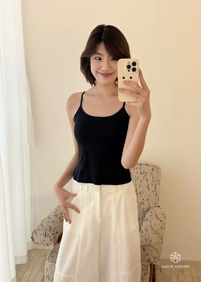 内目25262秋冬季马甲线磨毛吊带背心显瘦带胸垫无钢圈美背内衣