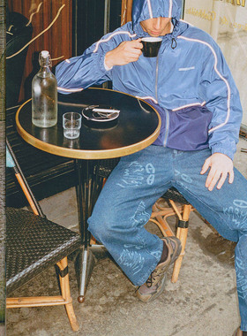 Karma8a Real系列烧花牛仔裤法国攀岩牛仔裤攀岩裤