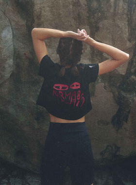 Karma8a Real系列Crop Top短款Tee攀岩短款运动T恤