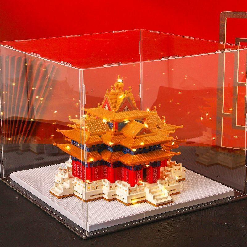 故宫模型玩具2024新款积木古风建筑中国风太和殿木质结构阿房宫