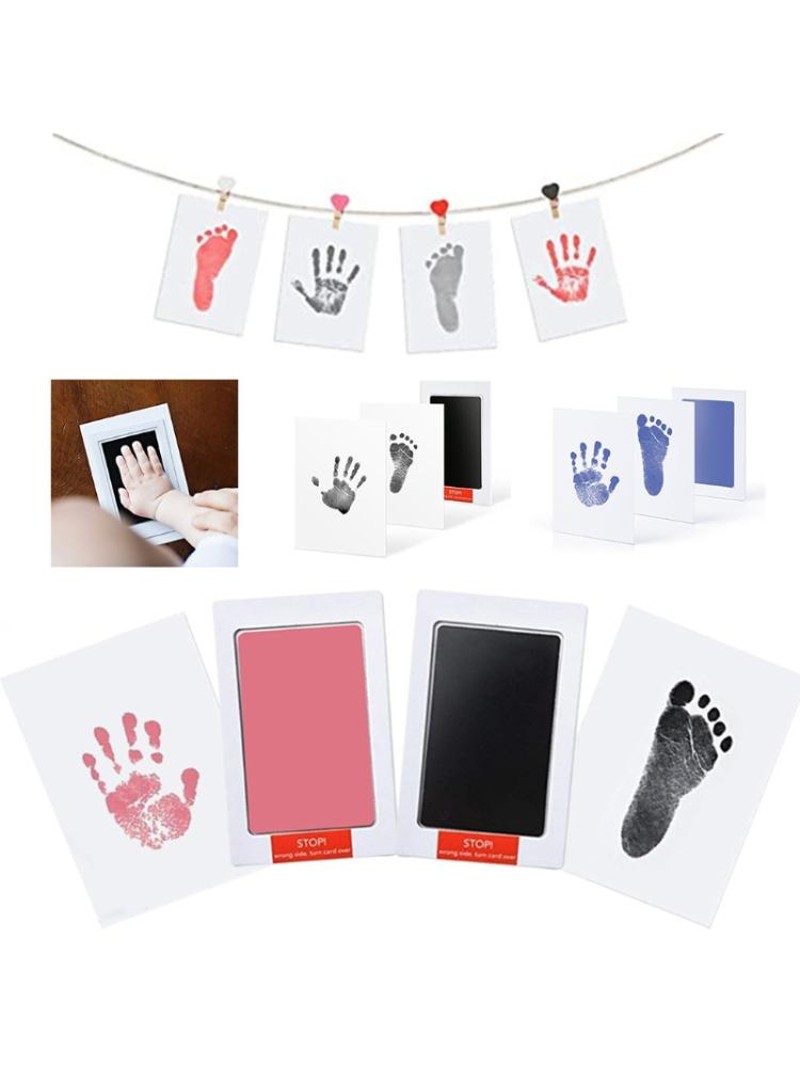 速发Newborn Footprint Handprint Kit Nontoxic Ink Pad Imprint