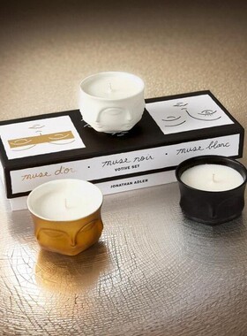 美国Jonathan Adler缪斯许愿香薰蜡烛礼盒镀金艺术摆件家居简约