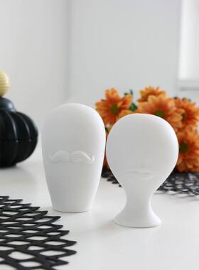 美国Jonathan Adler缪斯夫妇盐胡椒套装家居摆件礼盒艺术礼品装饰