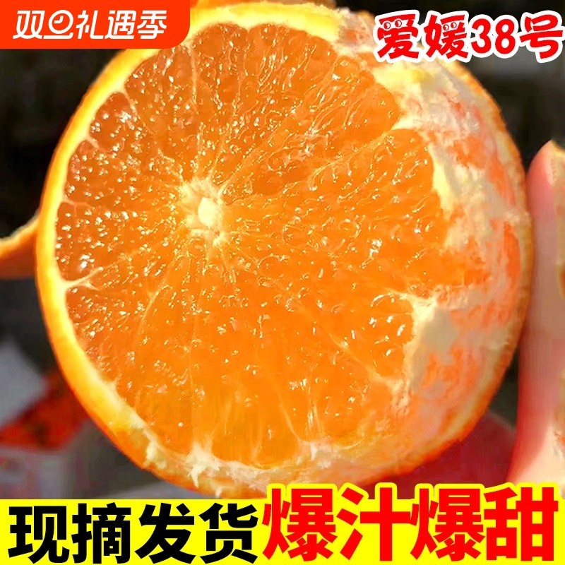 彩箱精品正宗四川爱媛38号果冻橙新鲜孕妇水果橙子现摘阳光爆汁