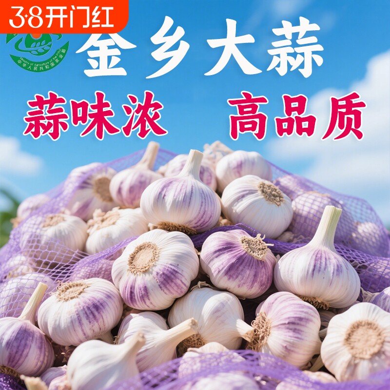 【十足干】2025年紫白皮大蒜新鲜大蒜头大蒜红皮批发优质蒜子便宜