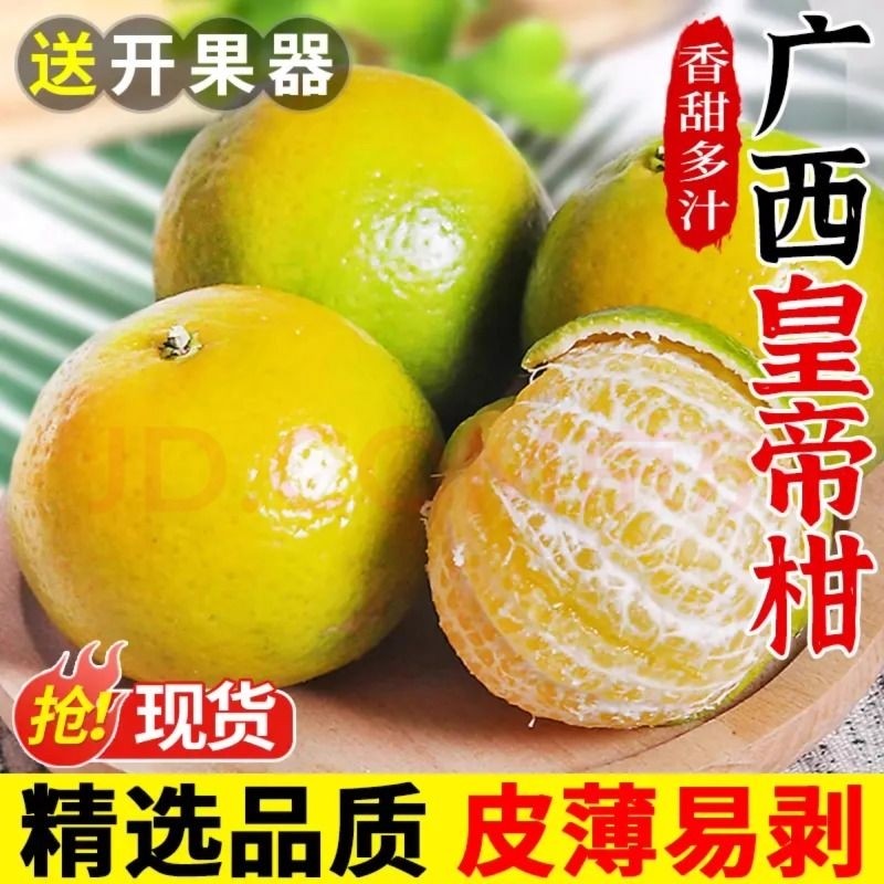 新鲜皇帝柑广西现摘现发正宗贡柑桔子超甜薄皮柑橘孕妇水果整箱发