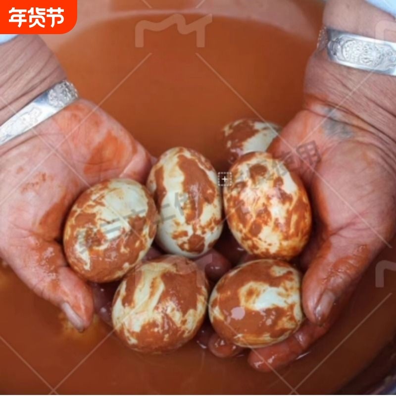 红心流油白洋淀咸鸭蛋农家新鲜鸭蛋腌制爆油起沙真空60克10枚