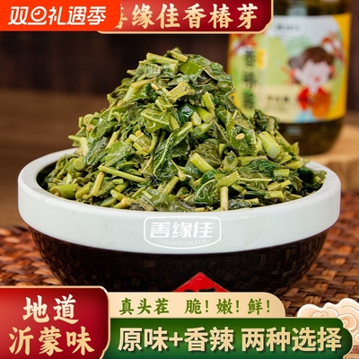 正宗香椿嫩芽酱即食善缘佳香椿酱下饭菜下酒菜200g香辣椿芽瓶装