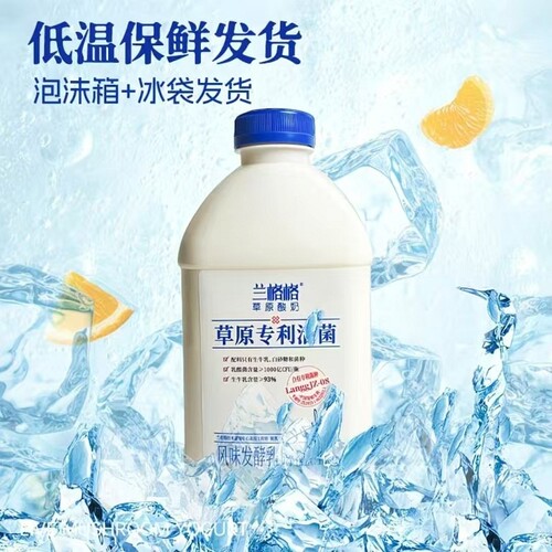 兰格格草原专利活菌酸奶风味发酵乳乳酪1kg可做干巴希腊酸奶用