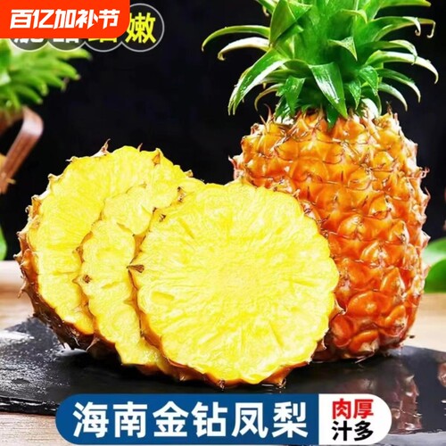 海南直发金钻凤梨甜爆了！