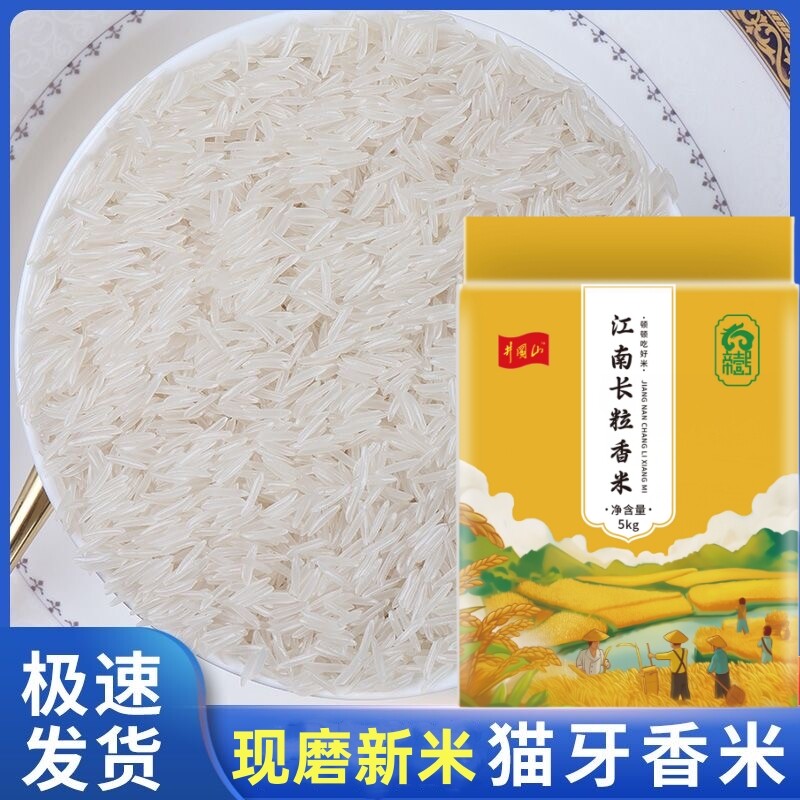 猫牙大米江西软糯香甜米新品上市生态袋装一级喷香好吃的长粒