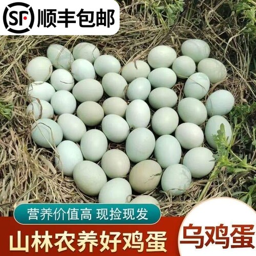 顺丰包邮农家林间散养正宗土鸡蛋新鲜孕妇谷物虫草蛋柴鸡蛋乌鸡