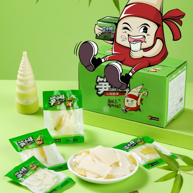 笋小样山椒脆笋泡椒鲜笋条笋尖独立包装零食小吃休闲食品竹笋解馋