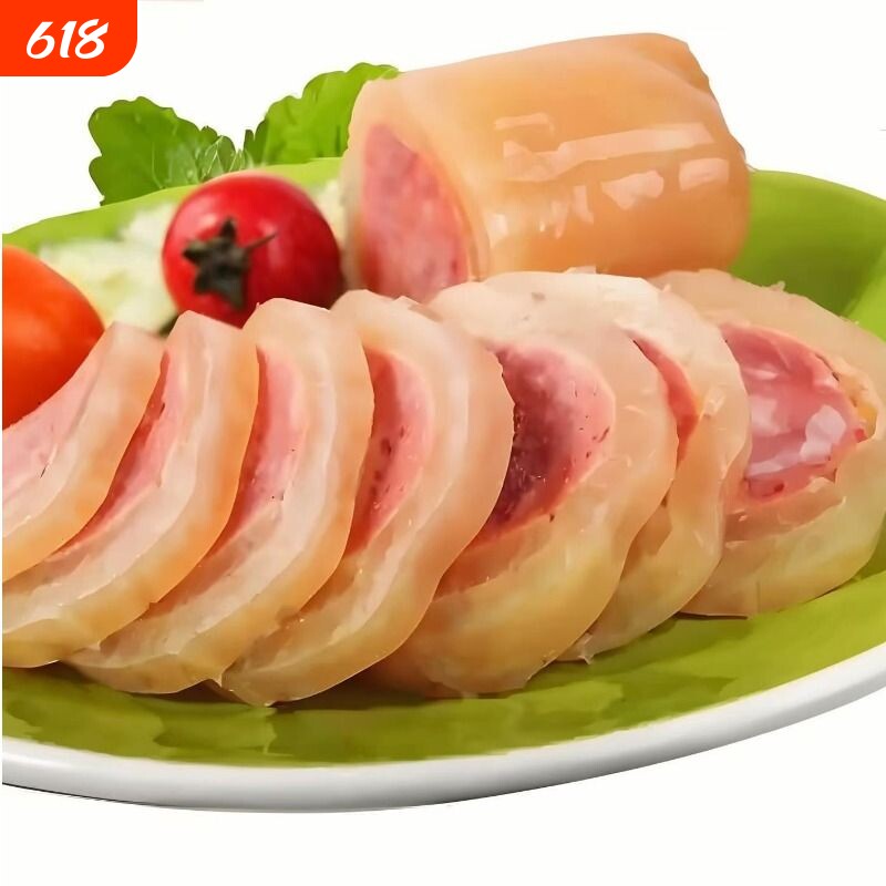 水晶肘花火腿熟食下酒菜凉拼肘子火腿肠捆蹄开袋即食猪肉鸡肉凉拌