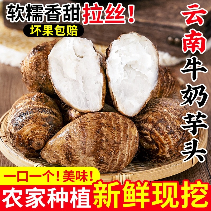 云南牛奶芋头新鲜小香芋粉糯10斤毛芋头现挖农家自种整箱包邮直发,水产肉类/新鲜蔬果/熟食,芋头,淘宝优惠券,粉丝福利购,淘宝优惠卷