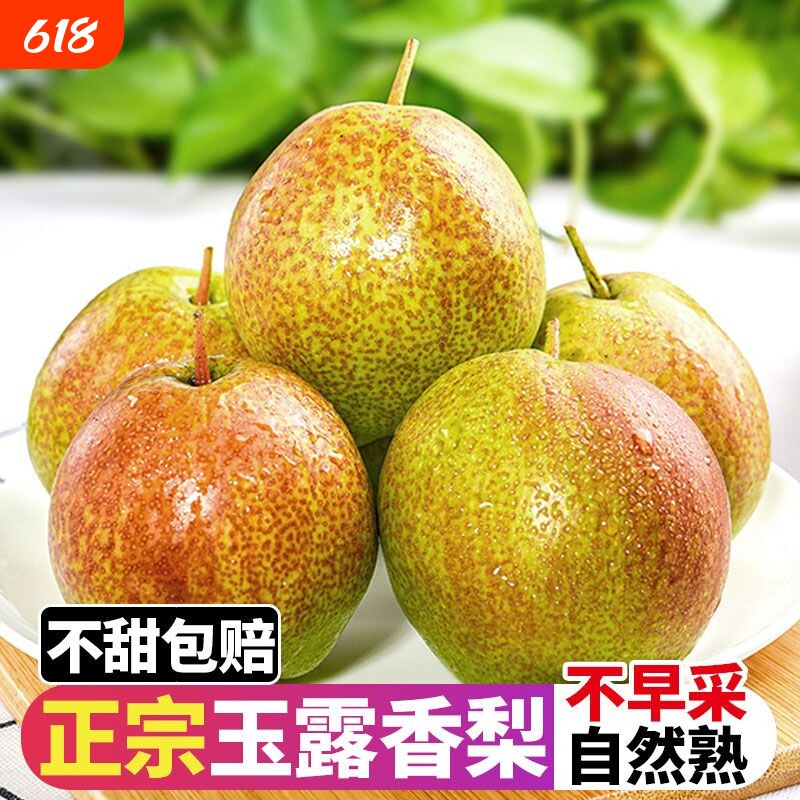 【酥脆多汁】正宗玉露香梨新鲜梨子水果薄皮当季应季非库尔勒包邮