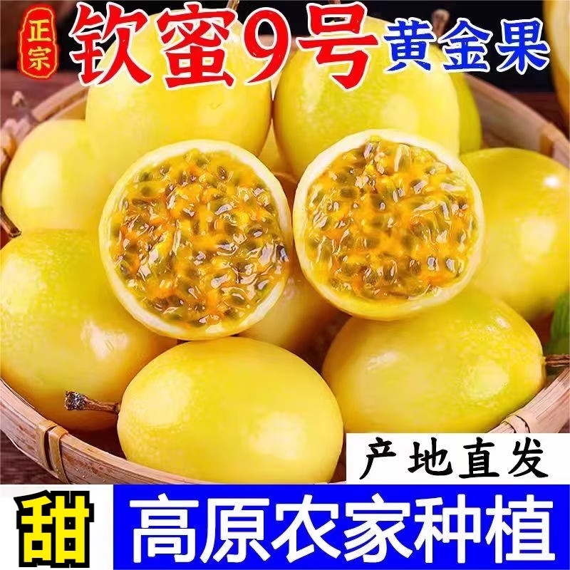 广西黄金百香果钦蜜9号整箱5斤当季大果新鲜纯甜蜂蜜采摘